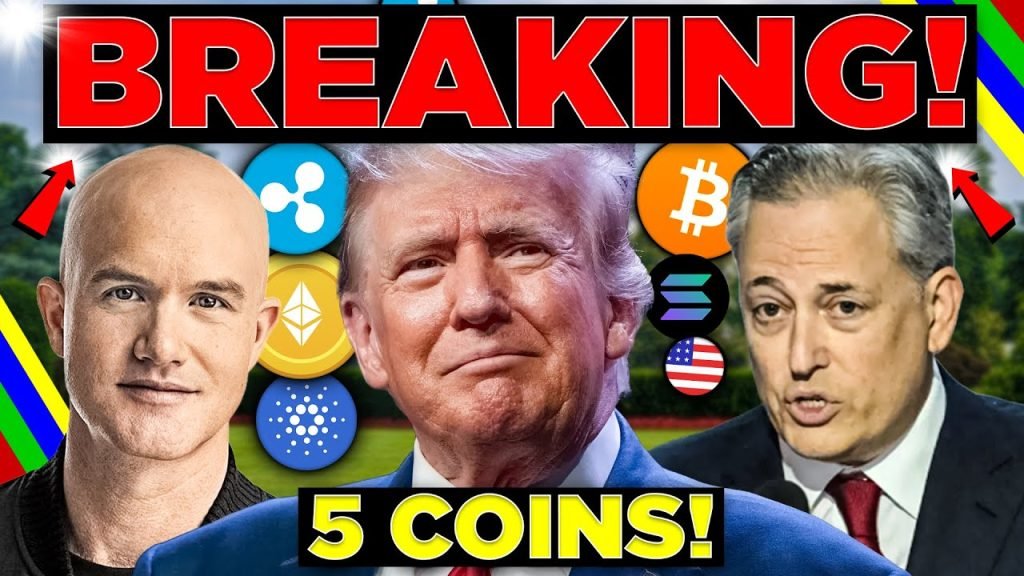 Donald Trump announces establishment of U.S. Strategic Crypto Reserve, featuring 5 coins.